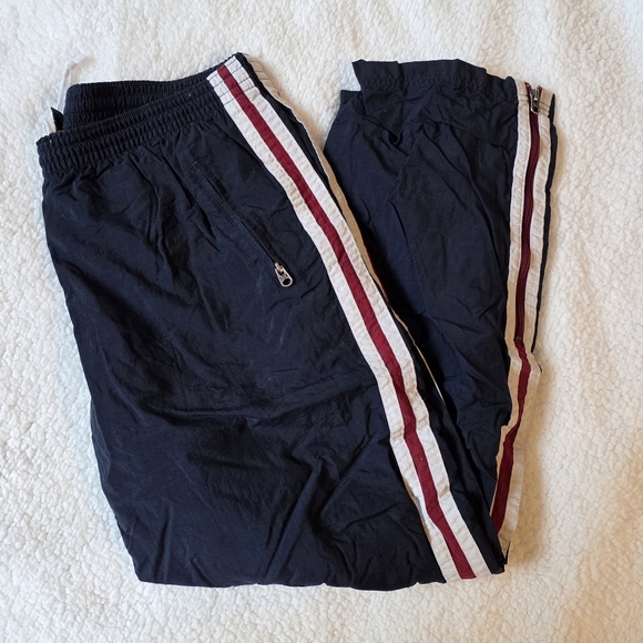 Abercrombie & Fitch Pants - Abercrombie vintage navy-blue lined track pants